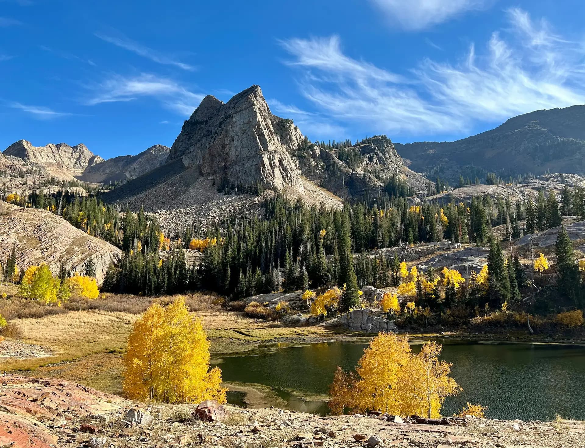 Utah mountains at Lake Blanche